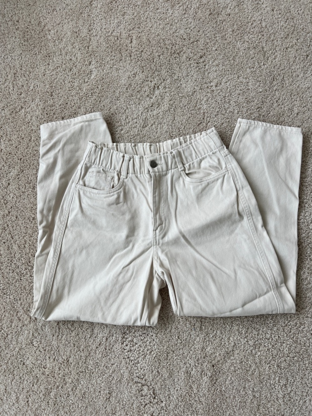 H&M High Waist Paper Bag jeans, size 4